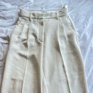 Aritzia Wilfred white effortless pant